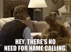 No Need For Name Calling Alf GIF