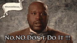 No No Don't Do It Shaking Head Guy GIF
