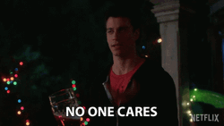 No One Cares Guy Raising Hand GIF