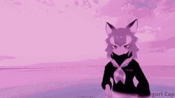 No One Cares Lmao Wolf Girl Anime Dance GIF