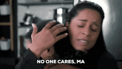No One Cares Ma Hugging Women GIF