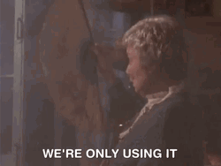 No Power Vintage Clip Lady Fanning GIF