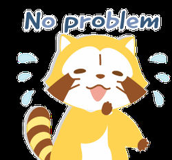 No Problem Raccoon Shy All Good GIF