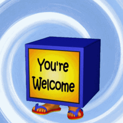 No Problem You're Welcome Pop Up Box GIF