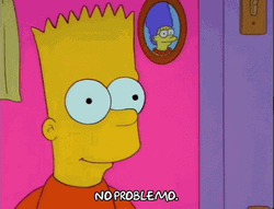 No Problemo Bart Simpsons GIF