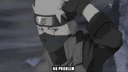 No Problemo Kakashi Hatake Anime  GIF