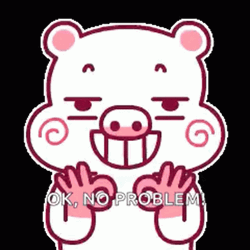 No Problemo Pigma Pig Sticker GIF