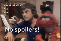 No Spoilers Aggressive Puppet GIF
