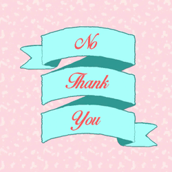No Thank You Ribbon GIF
