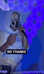 No Thanks Hooded Trippy DJ GIF