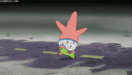 No This Is Patrick Running Away GIF