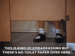 No Toile Paper Spare Change GIF