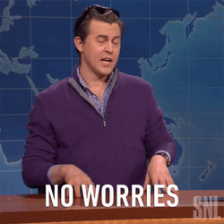 No Worries Alex Moffat GIF