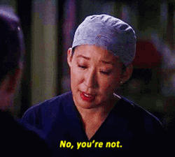 No You Are Not Cristina Yang Grey's Anatomy GIF