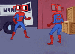 No You Are Spidermen Pointing GIF