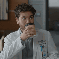 Noah Galvin Sipping Tea GIF | GIFDB.com