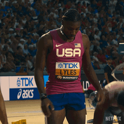 Noah Lyles Jumping In Place GIF