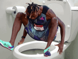 Noah Lyles Pooing GIF