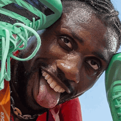 Noah Lyles Tongue Out GIF