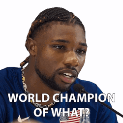 Noah Lyles World Champion Of What GIF