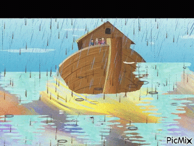 Noah's Ark In The Rain With Picmix GIF