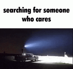 Nobody Cares Dark Night Searching Powerful Searchlight  GIF