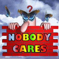 Nobody Cares Long Nose Peeking Animation GIF
