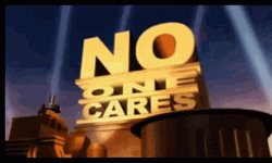 Nobody Cares Revolving Text Spotlights GIF