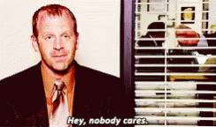Nobody Cares Toby Flenderson The Office GIF