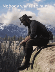 Nobody Wants To Hunt Arthur Morgan GIF