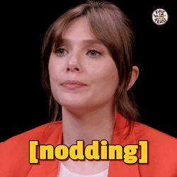 Nodding Girl Oh Sure GIF