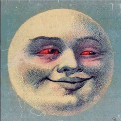 Nodding Stoned Moon Head GIF