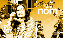 Nom Nom Hungry Drew Barrymore GIF