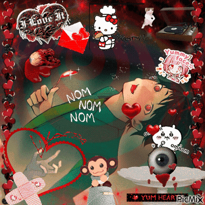Nom Nom Nom Collage GIF
