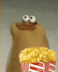 Nom Nom Popcorn Eating GIF