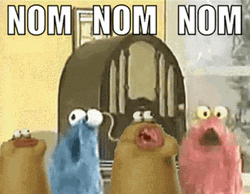 Nom Nom Sesame Street Chewing Chew GIF