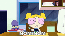 Nom Nom The Powerpuff Girls GIF