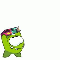 Nom Taking A Book GIF