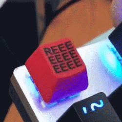 Non Stop Reeee Keyboard Click GIF