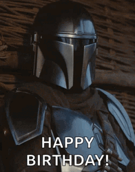 Nonchalant Dart Vader Star Wars Happy Birthday GIF
