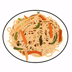 Noodle Without Soup Plate GIF