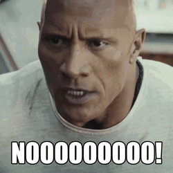 Nooo Dwayne The Rock GIF