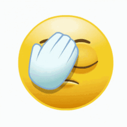 Nooooo Frustrated Emoji Face Palm GIF