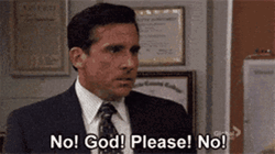 Nooooo Irate Michael Scott The Office GIF