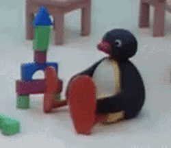 Noot Noot Playing Stack Game GIF