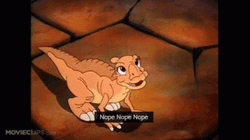 Nope Nope Nope Ducky Cute Dinosaur GIF