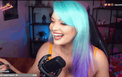 Nope Nope Nope Green Haired Girl Thumbs Down GIF