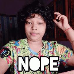 Nope Nope Nope Sassy Lady No Way GIF