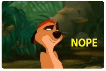 Nope Nope Nope Timon The Lion King GIF
