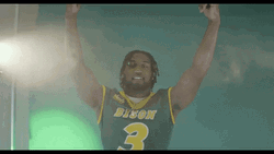 North Dakota State Athlete Hands In Air GIF